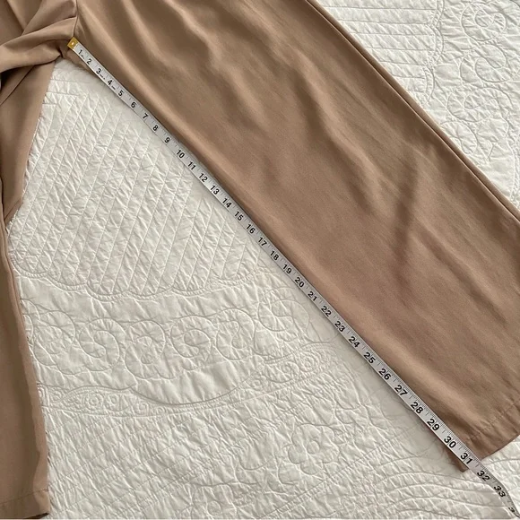 Reformation Mason High-Waist Wide-Leg Trouser Pant Khaki Women’s 2 - Picture 5 of 12